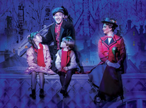 MARY POPPINS – Chim Chim Cher-ee – Matt Lee as Bert and Zizi Strallen as Mary Poppins – Photo credit Johan Persson