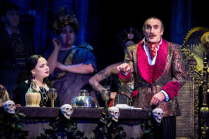 The Addams Family – Carrie Hope Fletcher as Wednesday Addams and Cameron Blakely as Gomez Addams – Photo credit Matt Martin