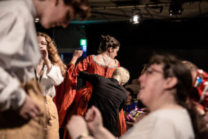 Audience and Alice Lamb in Wild Swimming