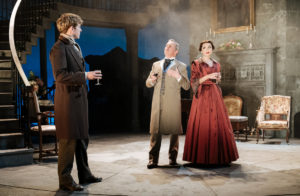 My Cousin Rachel – Jack Holden (Philip), Christopher Hollis (Guido Rainaldi), Helen George (Rachel) – Photo credit Manuel Harlan