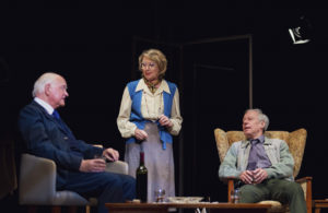 3. ASOI – Oliver Ford Davies (Graham Greene), Karen Ascoe (Rufa Philby), Stephen Boxer (Kim Philby) – Credit James Findlay