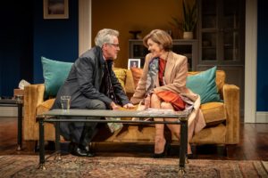 An Hour And A Half Late – Griff Rhys Jones as Peter and Janie Dee as Laura – Credit Marc Brenner ©