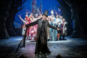 Into the Woods – Julian Bleach as Mysterious Man and the Company – Credit Marc Brenner