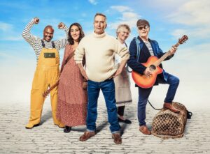 Fisherman’s Friends – Anton Stephans, Parisa Shahmir, James Gaddas, Susan Penhaligon and Robert Duncan – Photo credit Oliver Rosser, Feast Creative