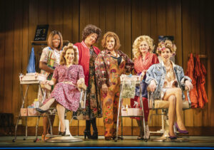 4. Steel Magnolias – Elizabeth Ayodele, Laura Main, Caroline Harker, Harriet Thorpe, Lucy Speed, Diana Vickers – Credit Pamela Raith Photography