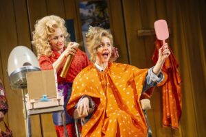 Steel Magnolias – Lucy Speed as Truvy and Diana Vickers as Shelby – Credit Pamela Raith Photography