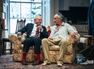 I’m Sorry, Prime Minister – Clive Francis as Sir Humphrey Appleby and Christopher Bianchi as Jim Hacker – Credit Alex Tabrizi