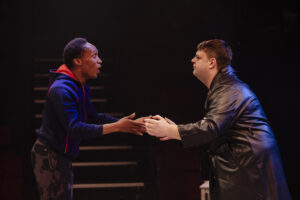 OLIVER TWIST_PRODUCTION-Defender Nyanhete and Tom Fletcher-Photo-by-Camilla Adams