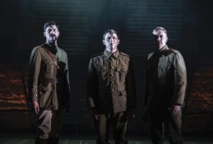 Birdsong – James Esler as Stephen Wraysford, Raif Clarke as Tipper, James Findlay as Brennan – Photo credit Pamela Raith