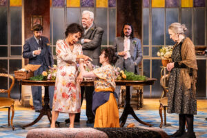 Filumena – Felicity Kendal as Filumena and Matthew Kelly as Don Domenico with the cast of Filumena – Photo credit Jack Merriman