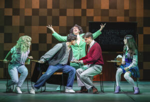 401_Mel Giedroyc (Julia Bland) and the Challenge Team in Starter For Ten_Pamela Raith Photography