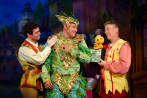 Bristol – Bristol Hippodrome – (L to R) Benjamin Yates, Will Young and Richard Cadell with Sooty