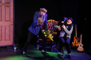 Harry Humberstone and Stu McLoughlin in Living Spit’s Beauty and the Beast. Photo Paul Groom